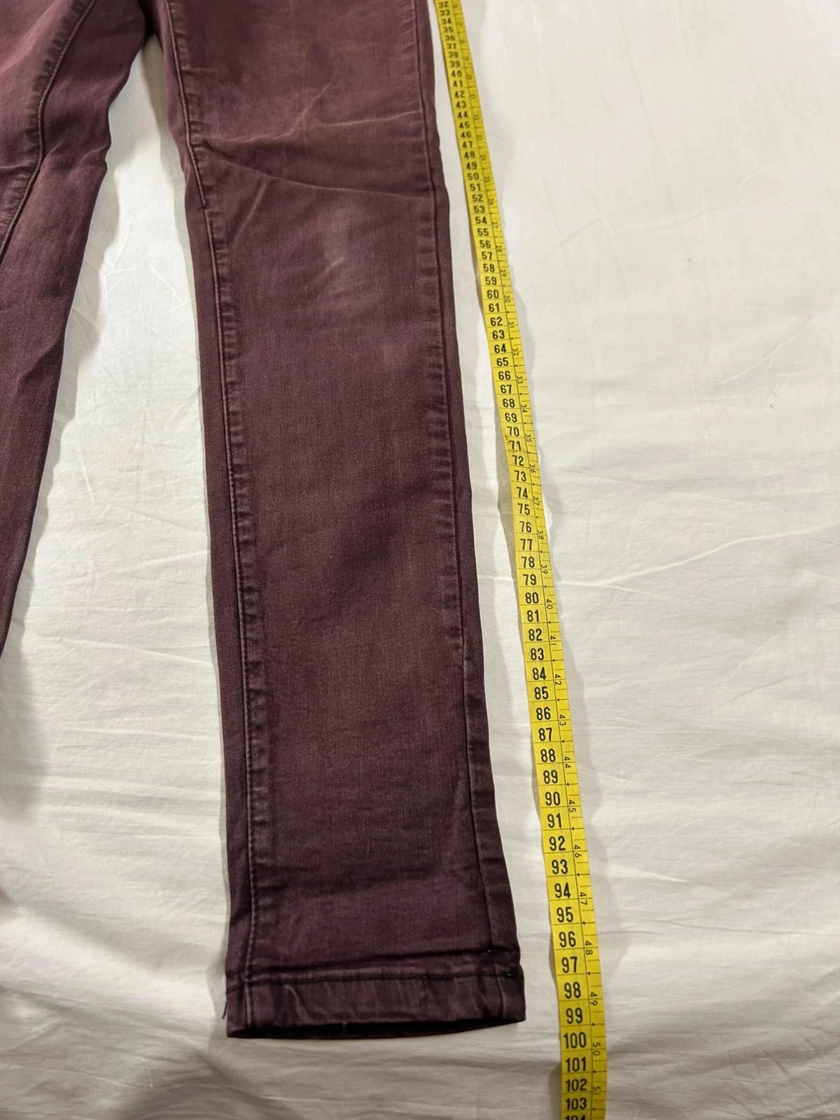 Rode wijnrode vintage hoge taille jeans van Vs. Miss – photo 4